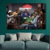 Famous Rapper Play Poker Funny Poster And Print Singer Smoking Portrait Canvas Painting Anime Comic Wall Art Room Home Decor - Image 2