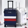 Color striped luggage female luggage Male password zipper boarding box Internet celebrity suitcase - Image 2