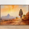 Watercolor Style Jesus Walking on Water Christian Jesus Portrait Art Posters Canvas Painting Wall Prints Picture Room Home Decor - Image 4