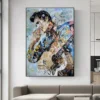 Modern Graffiti Elvis Presley Portrait Canvas Abstract Magazine Wall Art Images and Posters Home Decoration Living Room Painting - Image 3