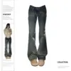 Women Baggy Blue Flare Jeans Vintage Oversize Denim Trousers 2000s Harajuku High Waist Cowboy Pants Y2k 90s Trashy Clothes 2023