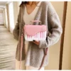 Fashion color contrast embroidery small square bag girl sweet personality piano notes small satchel handbag handbag for women - Image 5