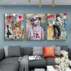 Banksy Art Canvas Painting Modern Inspirational Pop Street Graffiti Art Wall Art Pictures for Home Living Room Decoration - Image 4