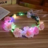 Glow Headband LED Light Hairband LED Headpiece Light Up Flowers Wreath Headdress Luminous Headbands Glow Party Hair Accessories - Image 3