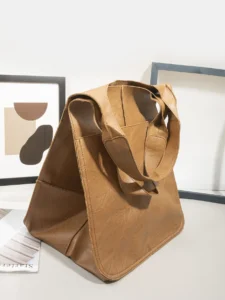 Women Vintage Weekender Soft Leather Oversized Shoulder Bag Large Tote Handbags Fashion Portable Outdoor Travel Bags 2024 - Image 2