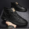 Shoes Men Leather Casual Slip-On Outdoor Platform Designer Luxury Retro Walking Fashion Loafers Male Sneakers Four Seasons - Image 3