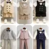 Children Photography Suit 1 Year Kids Birthday Formal Ceremony Costume Children Wedding Performance Tuxedo Party Prom Dress