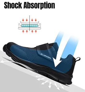 LARNMERN Men's Safety Shoes Steel Toe Construction Protective Footwear Lightweight 3D Shockproof Work Sneaker Shoes For Men - Image 4