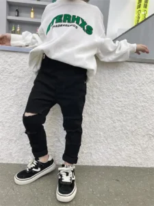 2022 Kids Boys Jeans Fashion Clothes Casual Pants Denim Clothing Children Baby Boy Popular Cowboy Long Trousers - Image 6