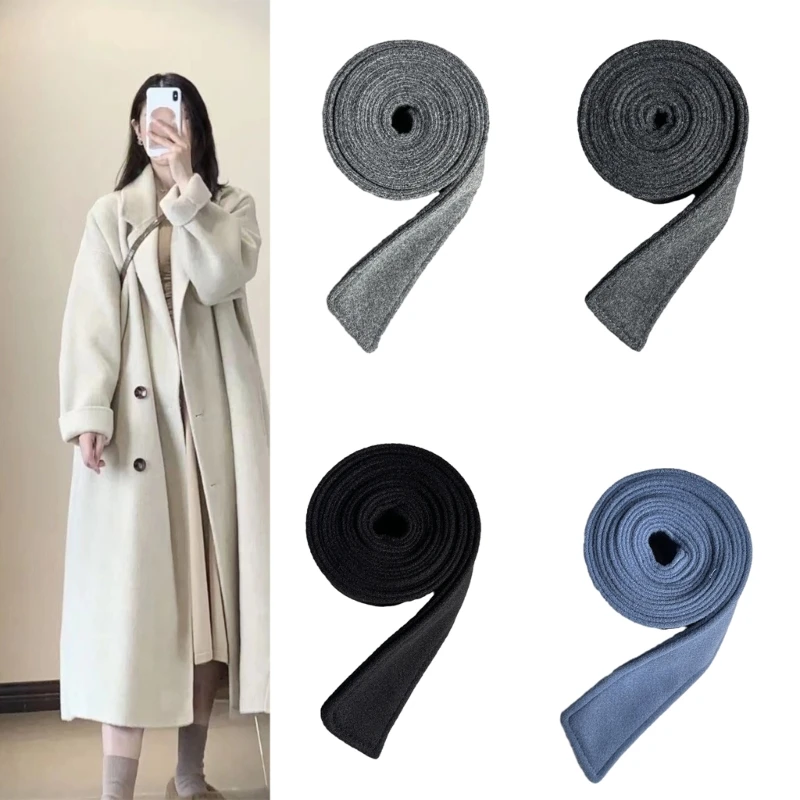 Women Wide Waist Belt Waistband Outerwear for Woolen Coat Multicolored Winter Coat Waist Belt with Buckle