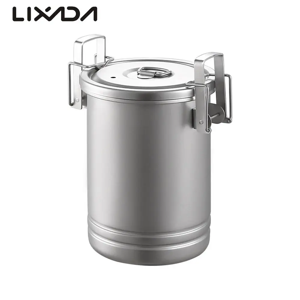 Camping Hiking Rice Cooker Outdoor Portable Picnic Cookware Stainless Steel Pot Multifunctional Travel Cooking Accessory
