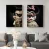 Bad Mickey And Minnie Funny Posters Tattoo Mouse Canvas Art Mafia Gangs Animal Wall Decor Prints Painting For Living Room - Image 4