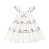 Korean Kids Clothes Girls Flower Dress 2024 New Summer Child Baby Girl Princess Party Holidays Skirts Children's Clothings - Image 4