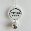 1Pc Car Rearview Mirror Hanging Ornament In This Car We Listening To Taylor-Swifts Plaque And Sign Christmas Tree Pendant Gifts - Image 5