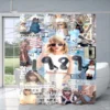 Pop Female Singer Taylors Swifts Shower Curtain Star Art Cartoon Exquisite Shower Curtain Adult Kid Bathroom Fashion Decoration - Image 5