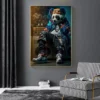 Abstract Animal Giraffe Poster Prints Lion Panda Rap Singer Wall Art Canvas Painting Picture for Boy Room Home Decoration Gift - Image 3