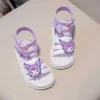 2024 Kuromi Sandal Girls Sanrio Kawaii Anime My Melody Shoes Girly Heart Summer Cute Cartoon Babys Slipper Korean Tide Kid Gift - Image 4