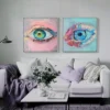 Fantasy Graffiti Eyes Portrait Posters and Prints Abstract Art Canvas Painting Hang Nordic Wall Art Picture For Home Decoration - Image 3