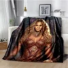 Beyonce Giselle Knowles Printed blanket Flannel Warm blanket Soft Cozy Blanket Sofa Bed Blanket Travel Blanket Birthday Gift - Image 4