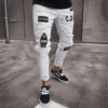 2023 White Embroidery Skinny Ripped Jeans Men Cotton Stretchy Slim Fit Hip Hop Denim Pants Casual Jeans for Men Jogging Trousers - Image 6