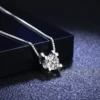 Luxury PT950 Platinum Excellent Cut D Color Pass Diamond Test 1 Carat Moissanite Cow Head Pendant Necklace Women Accessories - Image 3