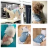 1 PC Pet Vest For Cat Dog Solid T-shirt Letter Print Clothing Korean Fashion Dog Clothes Chihuahua Summer Breathable Pet Tops - Image 6