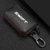 For Suzuki Swift Car Key Case Men & Women Leather Car Key Bag Wallet Fashion Housekeeper Holders KeyRings Home Key Accessories - Image 2