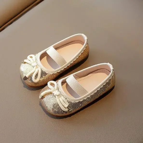 New Vintage Simple Style Children Cute Candy Colors Toddler Girl Ballet Shoes Flats Girls Shoes Kids Slip-on Leather Shoes