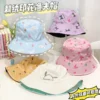 Hello Kitty Double-Sided Hat Kawaii Sanrio Cinnamoroll Anime My Melody Kuromi Cute Cartoon Girly Heart Bucket Hat Toy for Girls - Image 2