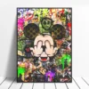 Disney Graffiti Pop Art Mickey Mouse Canvas Painting Print Wall Art Home Decor Room Decoration Picture For Kids Room Frameless - Image 4