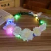 Glow Headband LED Light Hairband LED Headpiece Light Up Flowers Wreath Headdress Luminous Headbands Glow Party Hair Accessories - Image 5