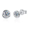 KNOBSPIN 1ct D Color Moissanite Earring 925 Sterling Sliver Plated White Gold Ear Stud Wedding Engagement Earrings For Women - Image 6