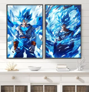 Dragon Ball Poster Self-adhesive Goku Mural Kakarot Anime Super Saiyan Computer Room Decoration Gohan Wall Art Wallpaper Gift - Image 4