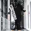 Men's casual Shorts Set alphabet print T-shirt two piece set summer high street hip hop casual wear - Image 5