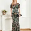 XUIBOL Elegant Sequins Formal Maxi Dress 2024 Women Floor Length Evening Dress Luxury Mermaid Wedding Party Prom vestido