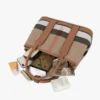 2024 Black Female Bag Designer Luxury Handbags Plaid Printed Women Hand Bag Wide Strap Canvas Pu Leather Shoulder Bag Lady Purse - Image 5