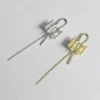 2024 new Low Ponytail Holder Buckle Trendy Retro Metal Knot Hair Rope Advanced Punk Clips Hair Accessories for Women Headwear - Image 5