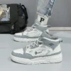 Brand Mens Casual Sneakers New High Top Casual Shoes for Women Designer Men Vulcanized Shoes 2024 Autumn Leather Sneakers Tennis - Image 4