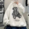 Cartoon Bear Hoodie Streetwear Hip Hop Women Amine Sweatshirts Casual Autumn High Street Hoodies Funny Harajuku Tops Male 2022 - Image 3