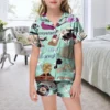 Children Pajamas Summer Girls Clothing Sets Music Lovers Fans Suit Short Sleeve Taylor Pajama Sleepwear Swift Short Set - Image 5