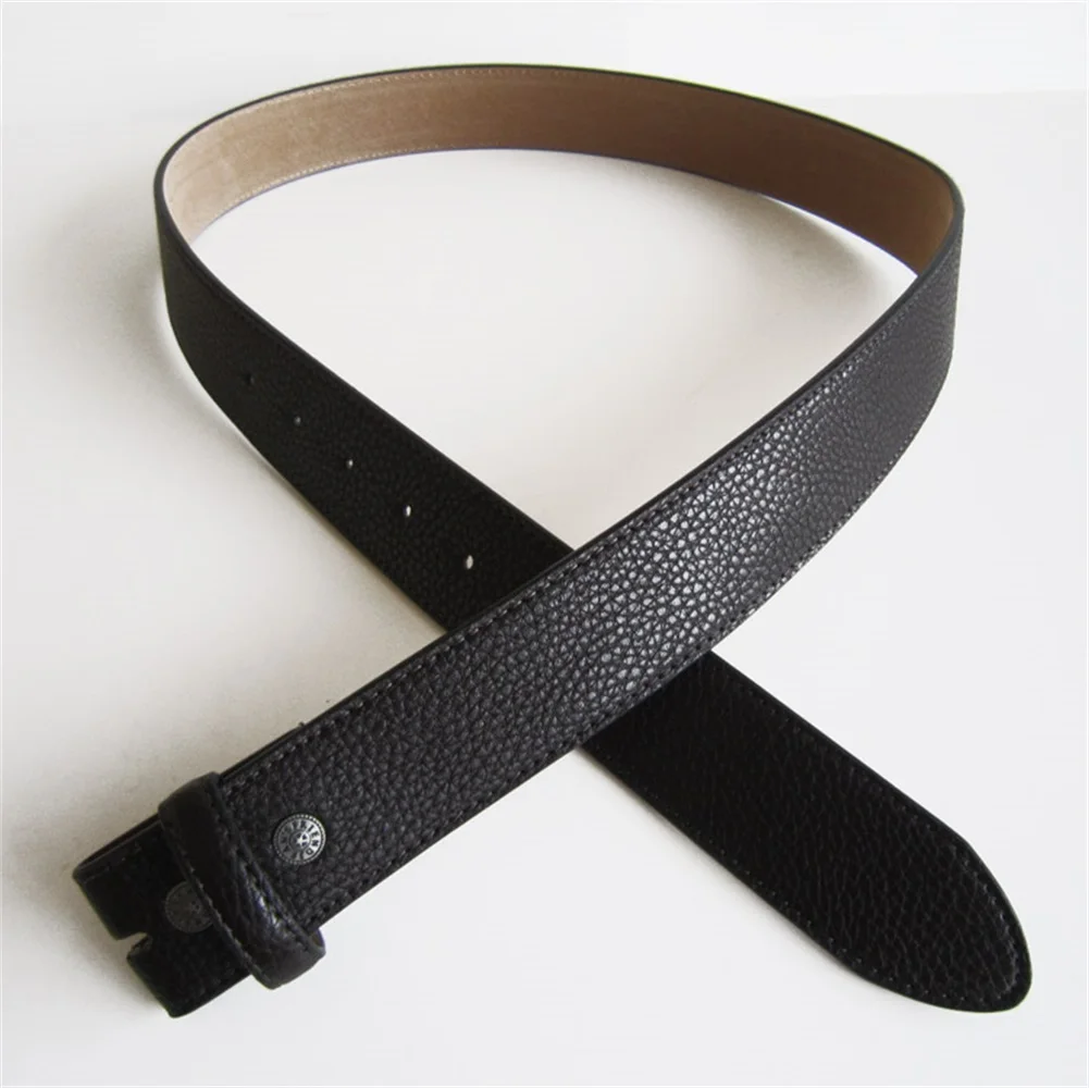 Wholesale Retail Black PU Imitate Leather Snap On PU Belt
