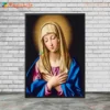 Heart of the Virgin Mary Pray Gospel Posters Christian Wall Pictures For Living Room Poster Wall Art Canvas Painting Unframed - Image 4