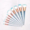 10Pcs Blue Unicorn Makeup Brushes Set Powder Eyeshadow Foundation Lip Brush Crystal Diamond Make Up Brush Kits Maquiagem - Image 2