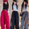 Girls' Workwear Pants Autumn New Korean Version Of Children's Fashionable Casual Pants Trendy Wide Leg Pants For Big Boys