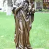 GOOD Christianity Catholicism Madonna with child Jesus Christ Home Decor Religious Decoration bronze art statue 58CM