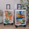 Art luggage female trolley box Male new suitcase 20 inch small password boarding box - Image 3