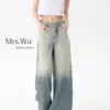 Women's Y2k Baggy Jeans Harajuku High Waist Denim Trousers Japanese 2000s Style Oversize Jean Pants 90s Vintage Trashy Clothes