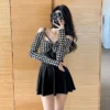 Korean Style Swimwear Summer Women Sexy Backless Patchwork Beach Swimwear Two Piece Swimsuit Skirt Bikini Bathing Suit - Image 2