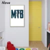 MTB Bicycle Metal Logo Riding Bicycle Poster Home Decoration Wall Art Painting Living Room Room Decoration Canvas Painting - Image 4