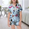 Children Pajamas Summer Girls Clothing Sets Music Lovers Fans Suit Short Sleeve Taylor Pajama Sleepwear Swift Short Set - Image 6